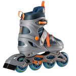 Skrituļslidas NJ1828A GRAY-ORANGE SIZE L(39-42)  IN-LINE SKATES NILS EXTREME