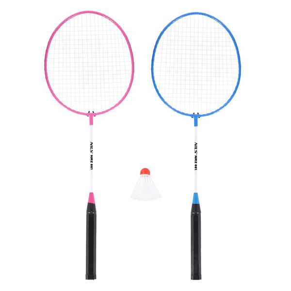 NRZ001 STEEL / Badmintona komplekts 2 ROCKETS + SHUTTLECOCKS NILS