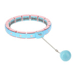 REGULĒJAMS HULA HOP FH06 ZILS/ROZA KOMPLEKTS AR SVARU UN LENTI + JOSTA BR16