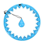 Vingrošanas aplis ar atsvaru OHA01 HULA HOOP BLUE WITH MASSAGE POINTS AND WEIGHT ONE FITNESS