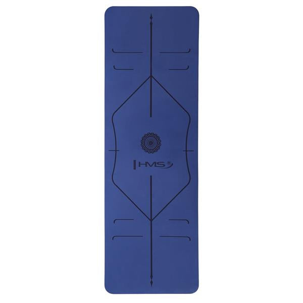 Jogas paklājiņš YM10 YOGA MAT TPE DARK BLUE HMS