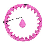 Vingrošanas aplis ar atsvaru OHA01 HULA HOOP VIOLET WITH MASSAGE POINTS AND WEIGHT ONE FITNESS