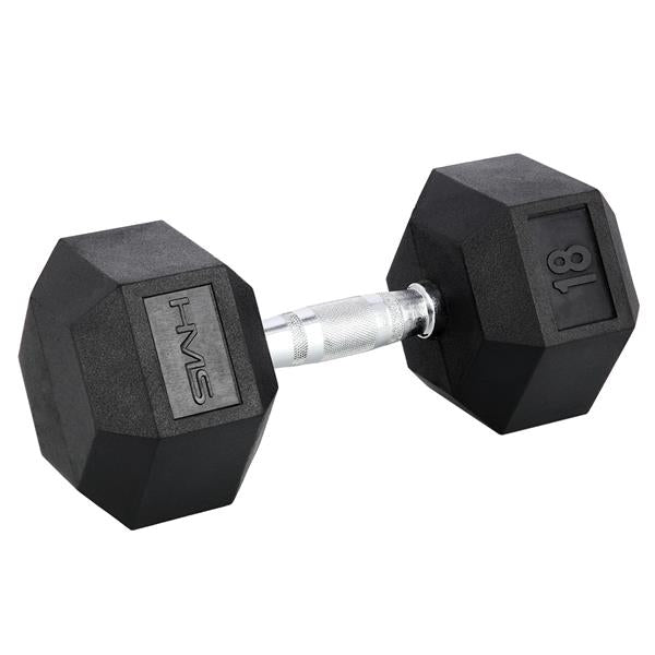 Hantele HEX PRO BLACK 18 KG HMS (1 gab.)