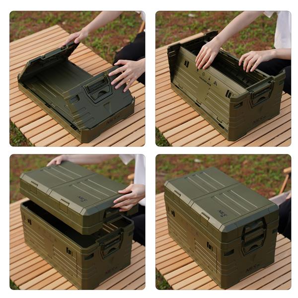 NCB4003 SALOKAMĀ KEMPINGA KASTĪTE AR VĀKU ZAĻA 50L NILS CAMP