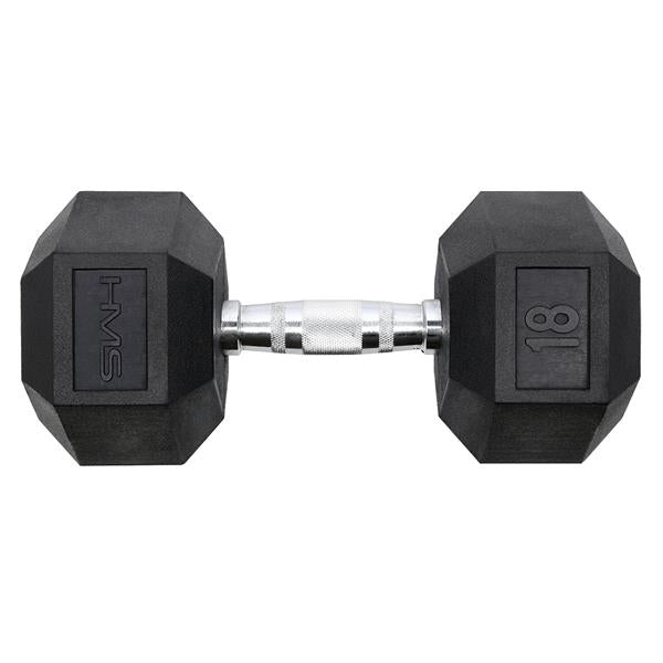 Hantele HEX PRO BLACK 18 KG HMS (1 gab.)