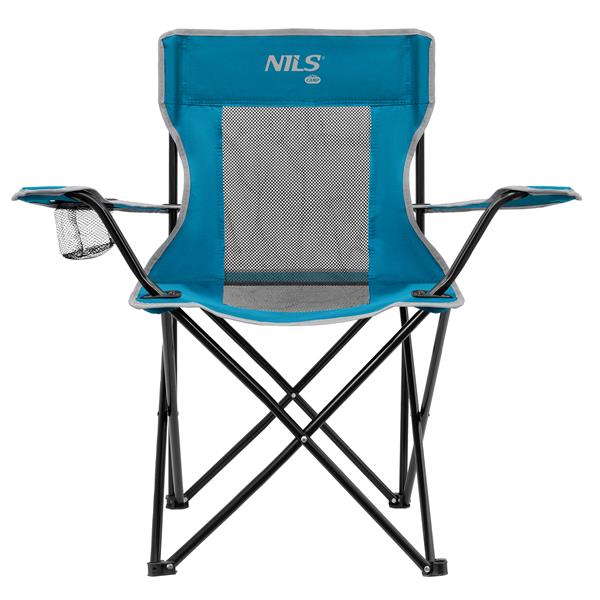 Kempinga krēsls NC3302 BLAU-GRAUER TOURIST-STUHL NILS CAMP