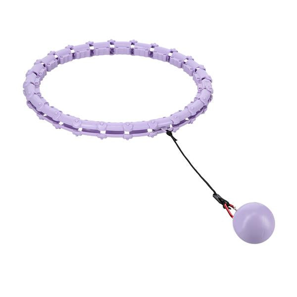 KOMPLEKTS HULA HOOP OHA02 VIOLET AR SVARU ONE FITNESS + VIDUKA ATBALSTS BR160