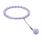 KOMPLEKTS HULA HOOP OHA02 VIOLET AR SVARU ONE FITNESS + VIDUKA ATBALSTS BR160