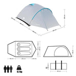 Telts NC6013 CAMPING TENT ROCKER NILS CAMP (3 personām)