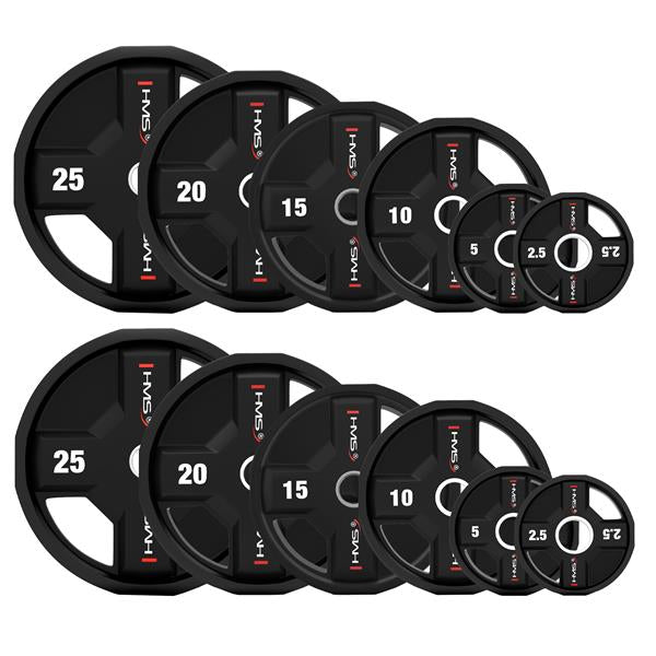 Svara disku komplekts TPC SET OLYMPIC POLYURETHANE PLATES 2 x 2.5 - 25 KG CPU  - 155KG HMS