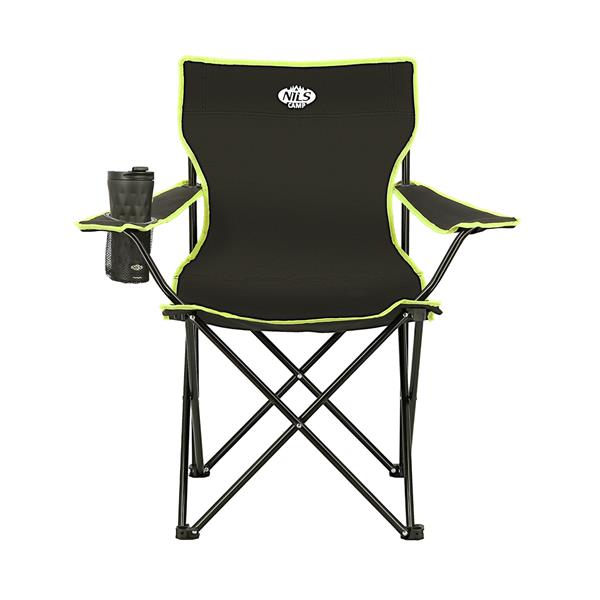 Tūristu krēsls NC3044 BLACK-LIME CAMP CHAIR NILS CAMP