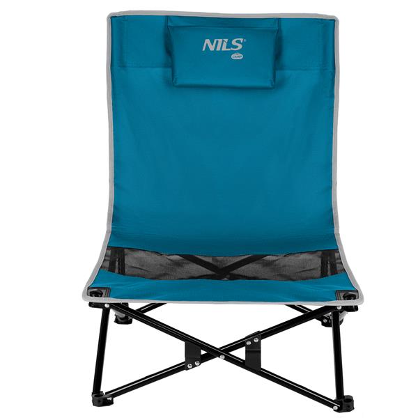 Kempinga krēsls NC3306 BEACH CHAIR BLUE GREY NILS CAMP