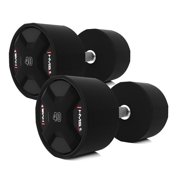 Hanteļu komplekts HPC SET POLYURETHANE DUMBBELLS 2 x 40 - 50 KG CPU - 450 KG HMS