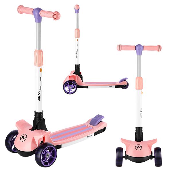 HLB10 LED PINK Skrejritenis NILS FUN