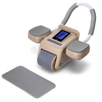 AUTOMĀTISKAIS VĒDERA MUSKUĻU VINGRINĀJUMA RATENIS KA08 BROWN AB WHEEL FOR EXERCISING ABS MUSCLES HMS