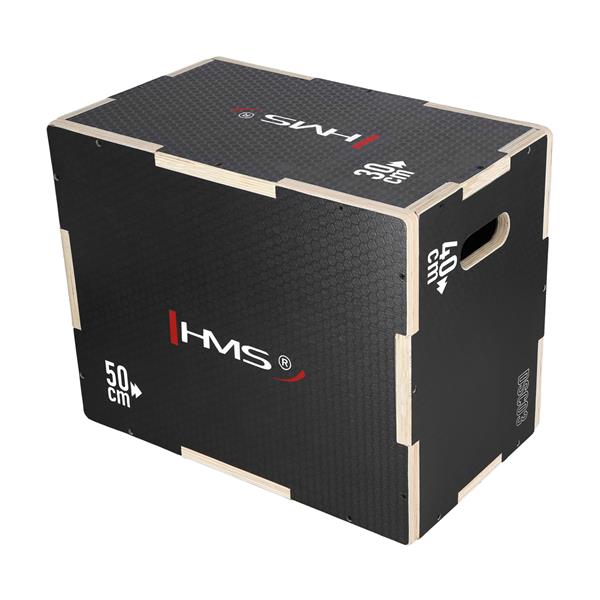Pliometriskā kaste HMS DSC03 BLACK 50x40x30CM