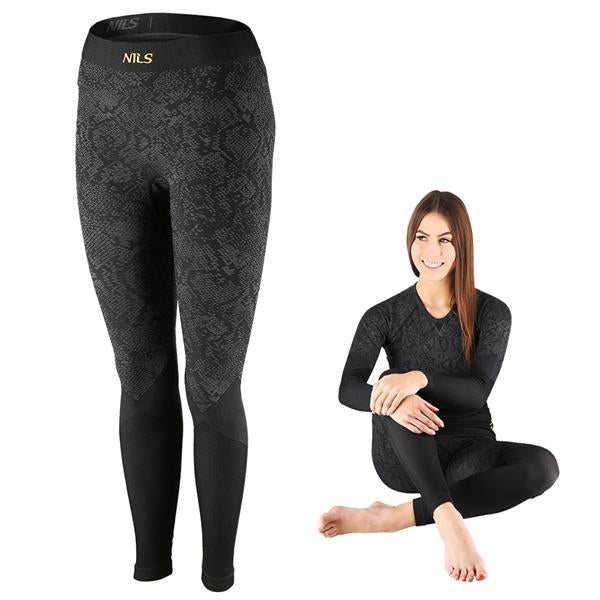TERMOAKTĪVAS BIKSES BTS0062PANTS THERMOACTIVE BLACK WOMEN L/XL ROSA NILS