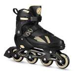 Skrituļslidas/Hokeja slidas NH382 IN-LINE SKATES/HOCKEY ICE SKATES SET 2IN1 ENZO BEIGE SIZE S(32-35) NILS EXTREME