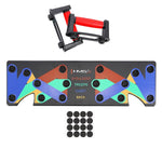 Atspiešanās statīvs PU10 RED MULTI PUSH UP BOARD HMS