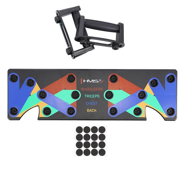 Atspiešanās statīvs PU10 BLACK MULTI PUSH UP BOARD HMS