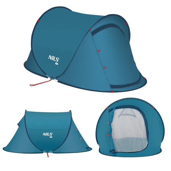 Telts NC3743 CAMPING TENT BLUE NILS CAMP