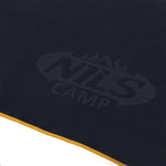 NCR12 BLACK-ORANGE MICROFIBRE TOWEL 180x100 NILS CAMP