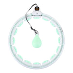 Vingrošanas aplis HHW06 Green HULA HOOP WITH WEIGHT + COUNTER HMS