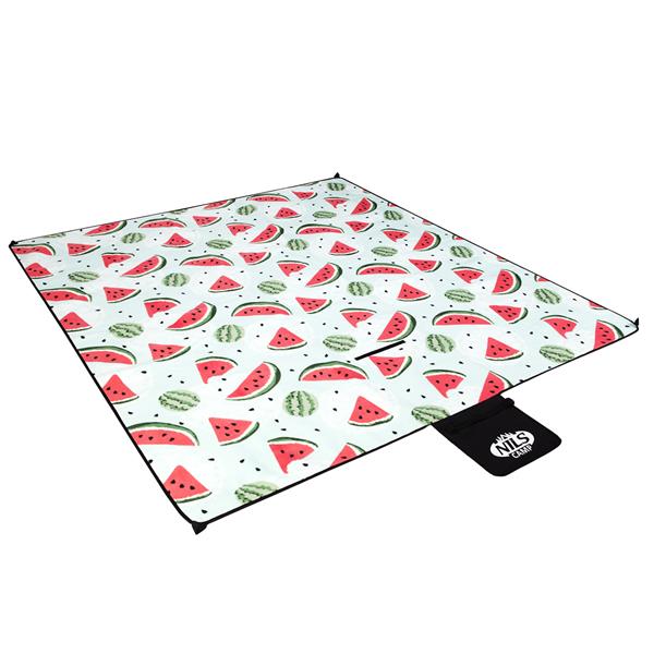 Piknika sega NC2312 WATERMELONS 220x200 CM PE + ALU NILS CAMP