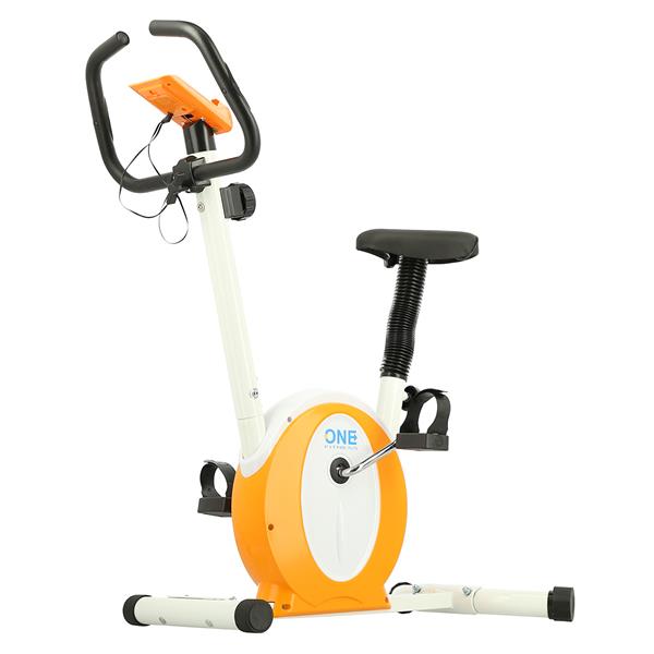 Velotrenažieris M8410 BALTI-ORANŽS MAGNĒTISKAIS ONE FITNESS