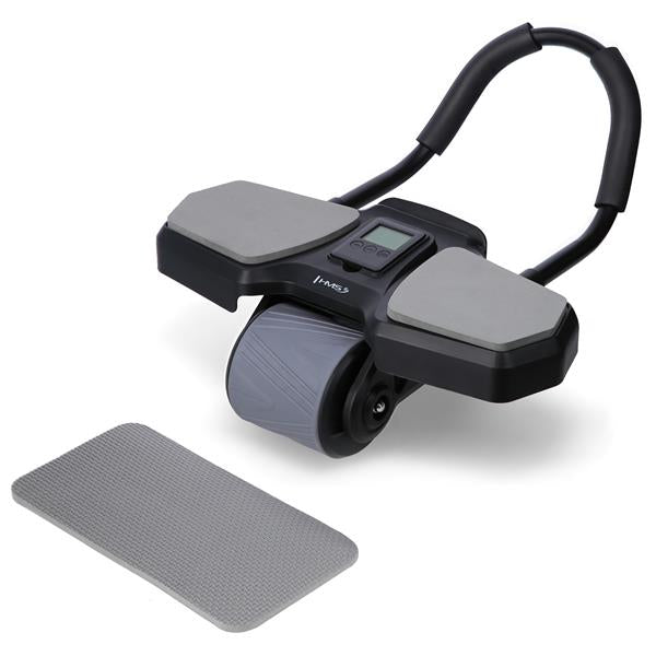 Trenažieris vēdera muskuļiem KA10 BLACK AB WHEEL FOR EXERCISING ABS MUSCLES HMS