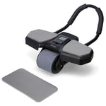 Trenažieris vēdera muskuļiem KA10 BLACK AB WHEEL FOR EXERCISING ABS MUSCLES HMS