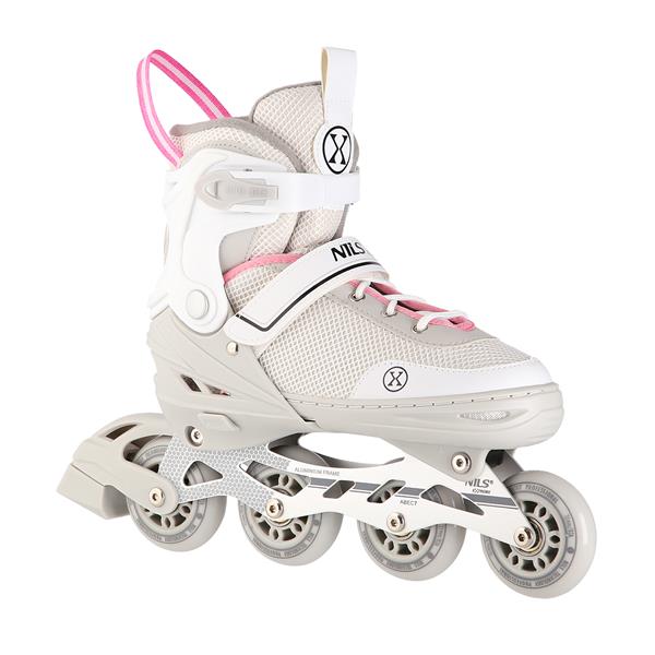 NH18188 A 2IN1 GREY-PINK SIZE L(39-43)  SKRITUĻSLIDAS/HOKEJA SLIDAS