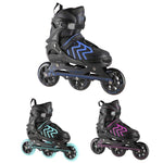 Skrituļslidas NA19318 BLACK-VIOLET SIZE M (35-38) IN-LINE SKATES NILS EXTREME