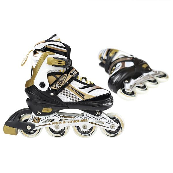 Skrituļslidas NA1123 A GOLD SIZE L (39-42) IN-LINE SKATES NILS EXTREME