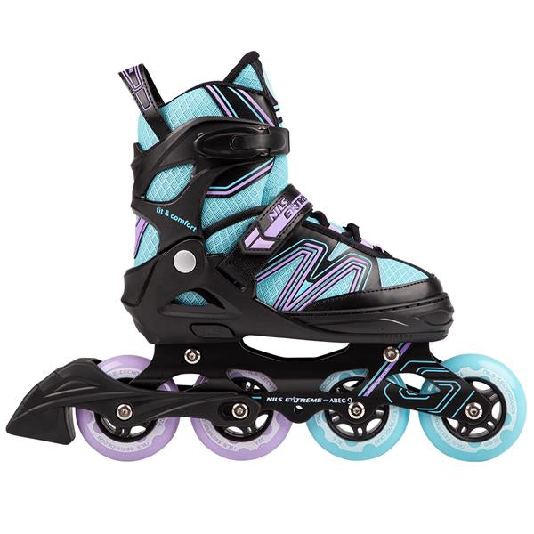 Skrituļslidas NA14169 A BLACK-BLUE SIZE S31-34 IN-LINE SKATES NILS EXTREME