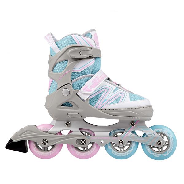 Skrituļslidas NA14169 A BLUE-GREY SIZE S31-34 IN-LINE SKATES NILS EXTREME