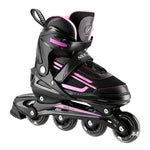 NJ19803A LED PINK SIZE. S(31-34) IN-LINE Skrituļslidas NILS EXTREME