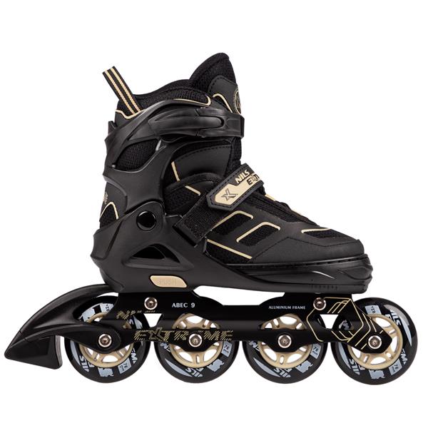 Skrituļslidas NA14174 A MELNI BĒŠS IZMĒRA L IN-LINE SKATES NILS EXTREME