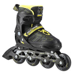 Skrituļslidas NA11002 BLACK / YELLOW L (39-42) IN-LINE NILS EXTREME