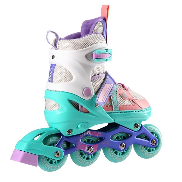 Skrituļslidas NJ1828A WHITE-MINT SIZE M(35-38)  IN-LINE SKATES NILS EXTREME