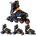 Skrituļslidas NH18190A IN-LINE SKATES/HOCKEY ICE SKATES SET 2IN1 BRAVE BLUE SIZE S(29-33) NILS EXTREME
