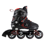 Skrituļslidas NA9080 BLACK/RED SIZE L (39-42) NILS EXTREME