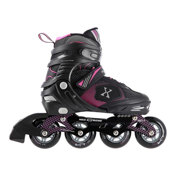 Skrituļslidas NA9080 BLACK/PURPLE SIZE L (39-42) NILS EXTREME
