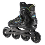 Skrituļslidas NA1128 BLACK-LIME L(39-42)  IN-LINE SKATES NILS EXTREME