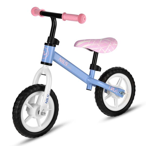 Līdzsvara velosipēds (Skrejritenis) RB134 BALANCE BIKE BLUE WHEEL 10'' NILS FUN