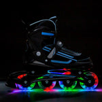 NJ19803A LED BLUE SIZE. M(35-38) IN-LINE Skrituļslidas NILS EXTREME