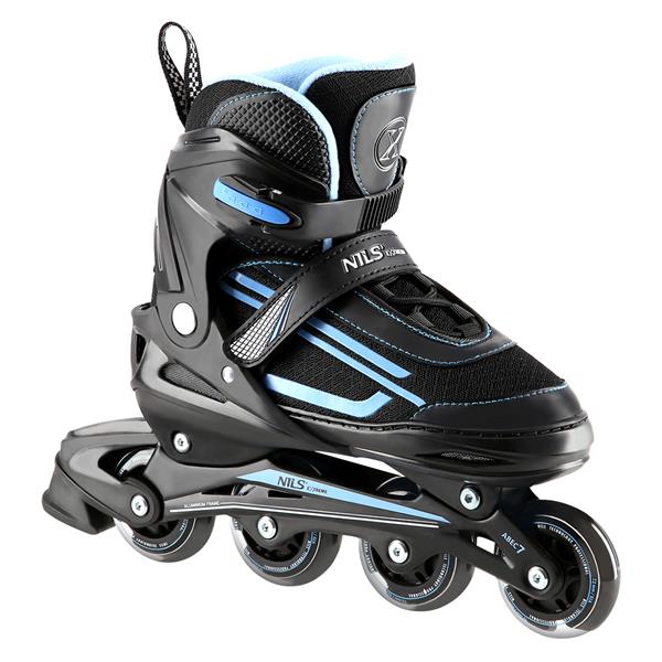 NJ19803A LED BLUE SIZE. L(39-42)  IN-LINE Skrituļslidas NILS EXTREME