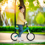 Līdzsvara velosipēds (Skrejritenis) RB134 BALANCE BIKE GREEN WHEEL 10'' NILS FUN