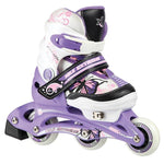 Skrituļslidas NJ9128 A PURPLE SIZE XS (26-29) ROLLER-INLINE SKATES NILS