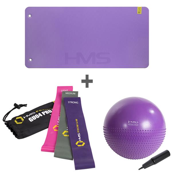 Fitnesa komplekts MFK01 VIOLET YB03 55CM